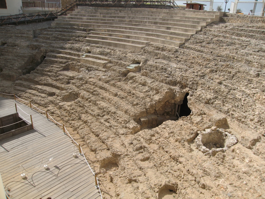 Roman Theatre archaeological site in Cádiz