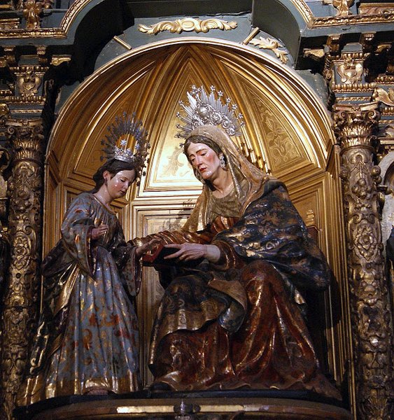 Santa Ana con la Virgen Niña (José Montes de Oca-1.714) 