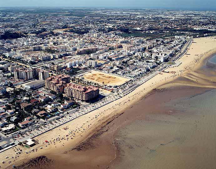 Sanlucar de barrameda beaches in north