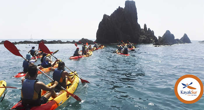 Kayak Arrecife de Las Sirenas Cabo de Gata - KayakSur - Telf 635178543