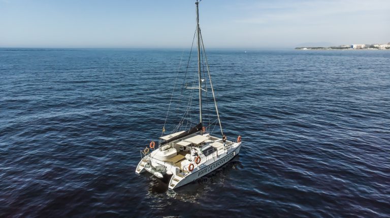 Paseo en catamarán en Caleta de Vélez y arroz marinero a bordo