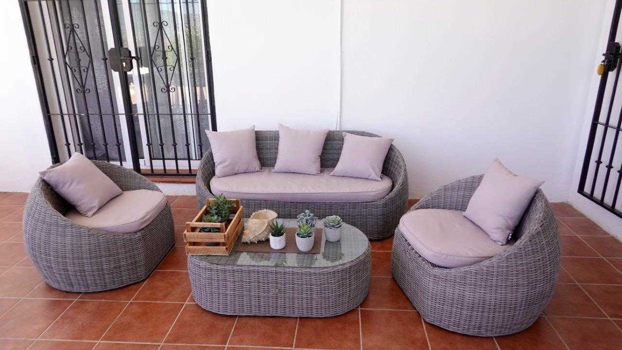 Casa VIVAndalusia, lounge on the covered terrace