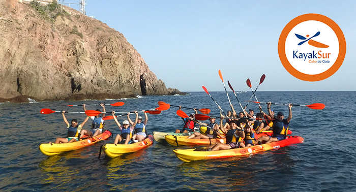 Kayak Grupo de Amigos Cabo de Gata - KayakSur - Telf 635178543
