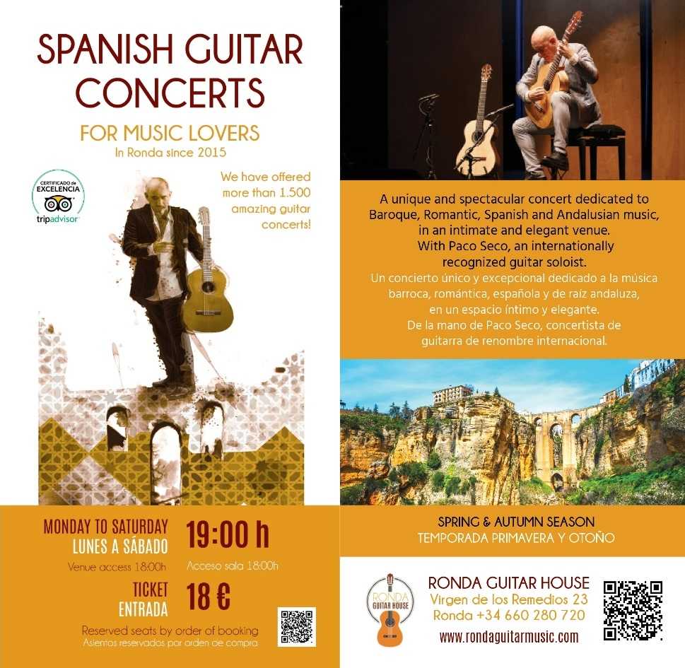 Conciertos de guitarra española para amantes de la música