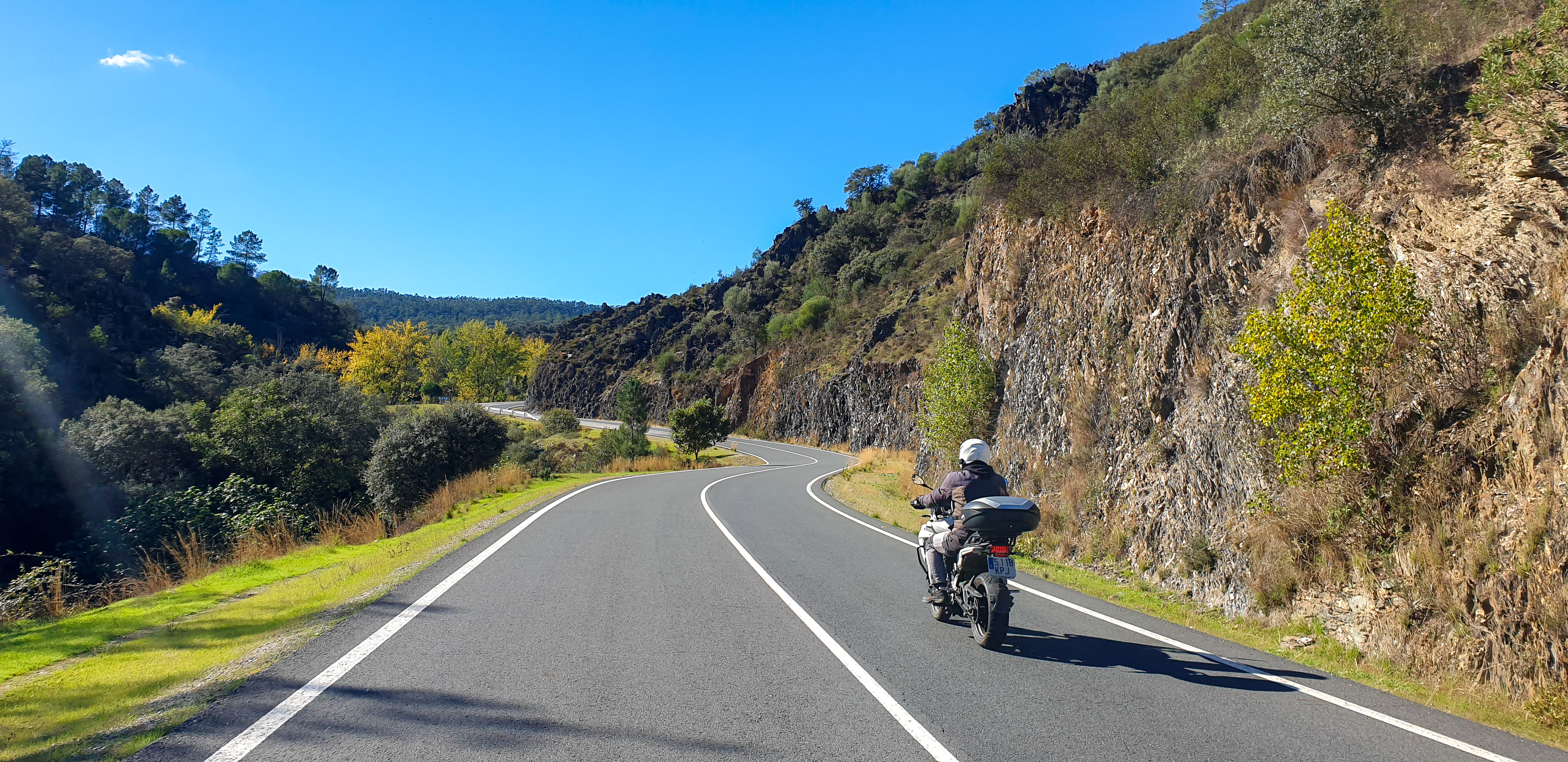 Itinéraire à moto dans la Sierra de Huelva