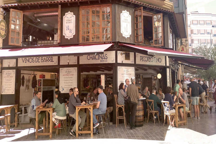 Tapas route in Malaga at traditional bars