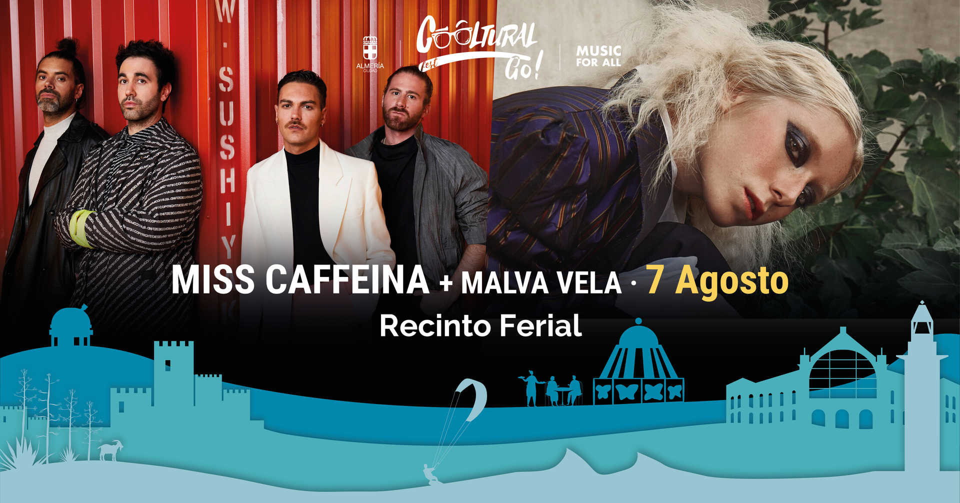 Miss Caffeina y Malva Vela en concierto